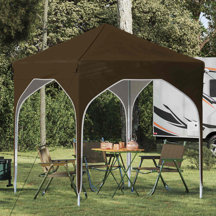Pop-up Partytält 194 x 194 x 245 cm Taupe