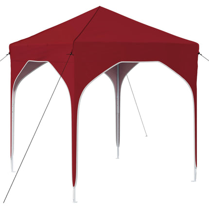 Pop-up Partytält 194 x 194 x 245 cm Vinröd