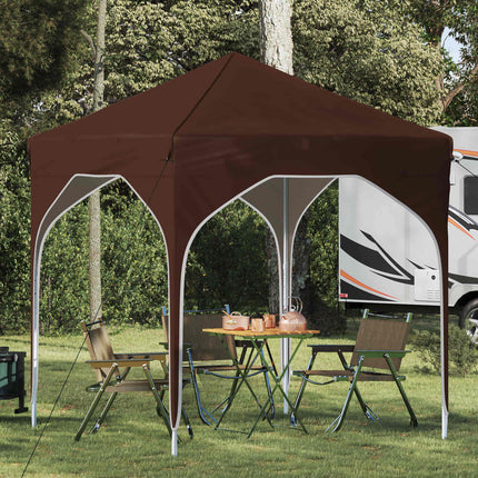 Pop-up Partytält 194 x 194 x 245 cm Brun