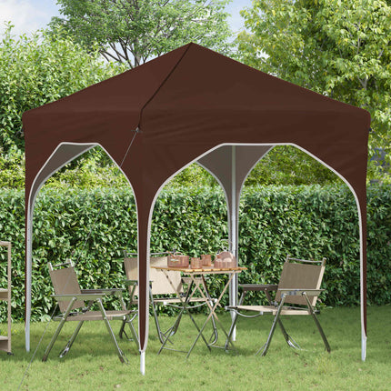 Pop-up Partytält 194 x 194 x 245 cm Brun