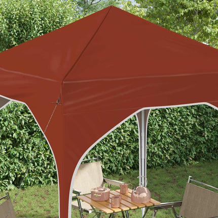 Pop-up Partytält 194 x 194 x 245 cm Terracotta
