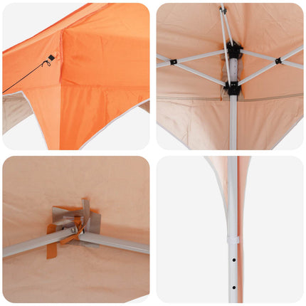 Pop-up Partytält 194 x 194 x 245 cm Orange