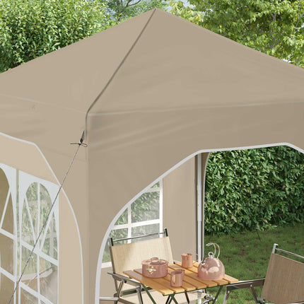 Pop-up Partytält 192 x 192 x 245 cm Gräddvit