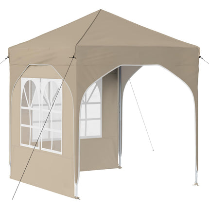 Pop-up Partytält 192 x 192 x 245 cm Gräddvit