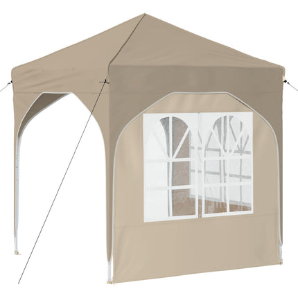 Pop-up Partytält 192 x 192 x 245 cm Gräddvit