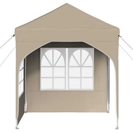 Pop-up Partytält 192 x 192 x 245 cm Gräddvit