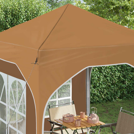 Pop-up Partytält 192 x 192 x 245 cm Beige