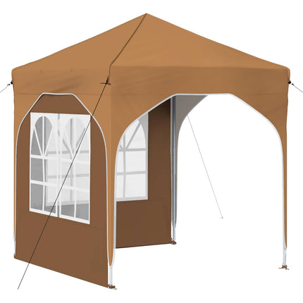 Pop-up Partytält 192 x 192 x 245 cm Beige