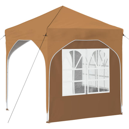 Pop-up Partytält 192 x 192 x 245 cm Beige