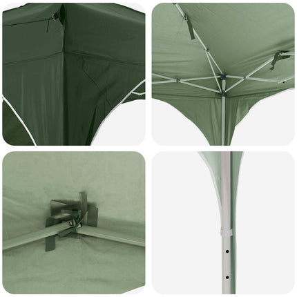 Pop-up Partytält 192 x 192 x 245 cm Grön