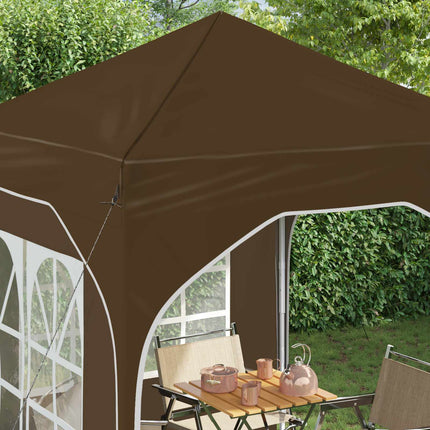 Pop-up Partytält 192 x 192 x 245 cm Taupe