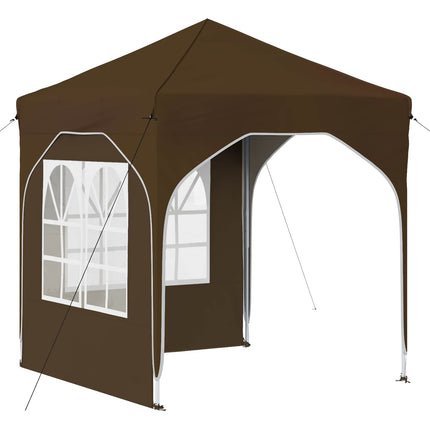 Pop-up Partytält 192 x 192 x 245 cm Taupe
