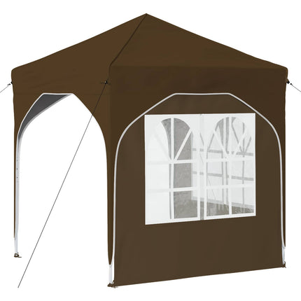 Pop-up Partytält 192 x 192 x 245 cm Taupe