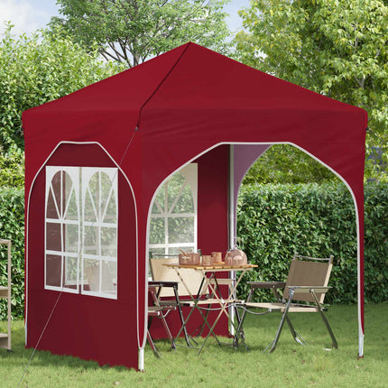 Pop-up Partytält 192 x 192 x 245 cm Vinröd