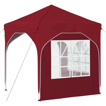 Pop-up Partytält 192 x 192 x 245 cm Vinröd