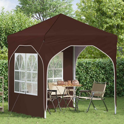 Pop-up Partytält 192 x 192 x 245 cm Brun