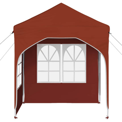 Pop-up Partytält 192 x 192 x 245 cm Terracotta