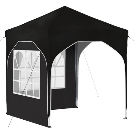 Pop-up Partytält 192 x 192 x 245 cm Svart