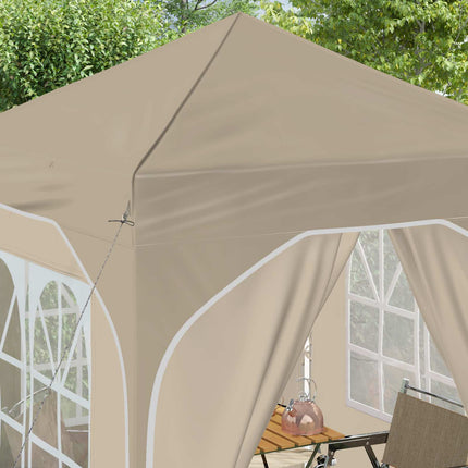 Pop-up Partytält 192 x 192 x 245 cm Gräddvit
