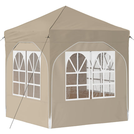 Pop-up Partytält 192 x 192 x 245 cm Gräddvit