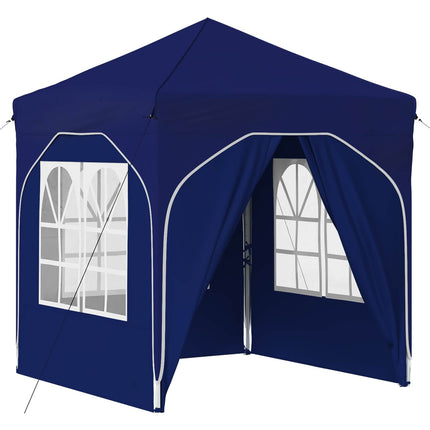 Pop-up Partytält 192 x 192 x 245 cm Blå