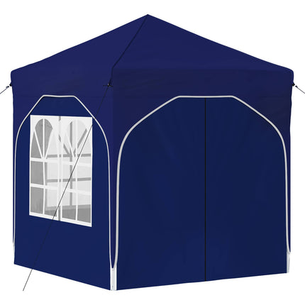 Pop-up Partytält 192 x 192 x 245 cm Blå
