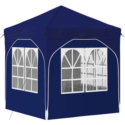 Pop-up Partytält 192 x 192 x 245 cm Blå