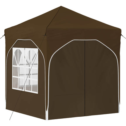 Pop-up Partytält 192 x 192 x 245 cm Taupe