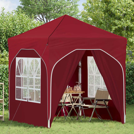 Pop-up Partytält 192 x 192 x 245 cm Vinröd