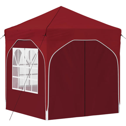 Pop-up Partytält 192 x 192 x 245 cm Vinröd