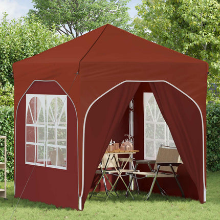 Pop-up Partytält 192 x 192 x 245 cm Terracotta