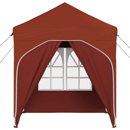 Pop-up Partytält 192 x 192 x 245 cm Terracotta