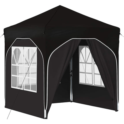 Pop-up Partytält 192 x 192 x 245 cm Svart