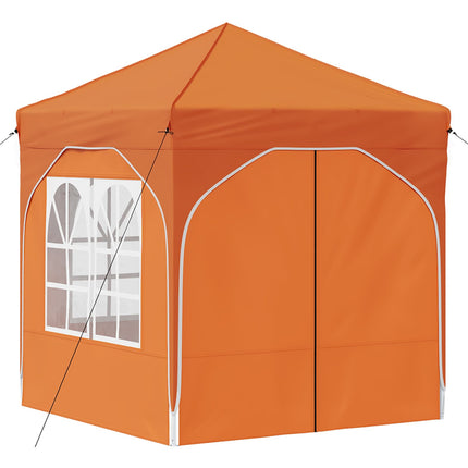 Pop-up Partytält 192 x 192 x 245 cm Orange