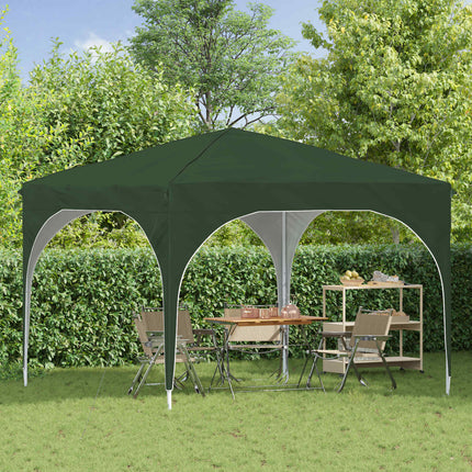 Pop-up Partytält 290 x 290 x 245 cm Grön