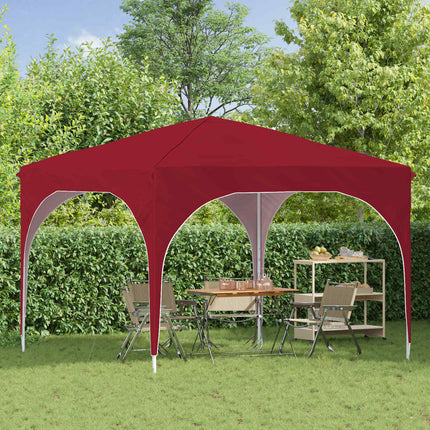 Pop-up Partytält 290 x 290 x 245 cm Vinröd