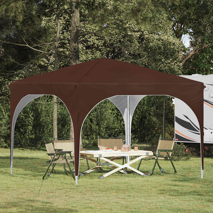 Pop-up Partytält 290 x 290 x 245 cm Brun