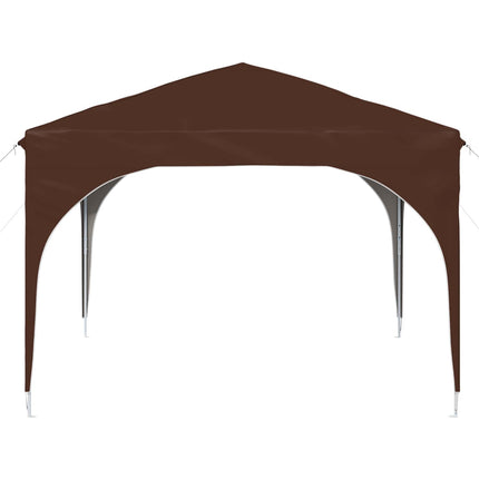 Pop-up Partytält 290 x 290 x 245 cm Brun
