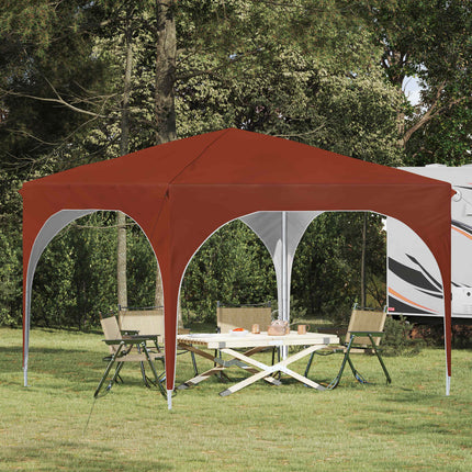 Pop-up Partytält 290 x 290 x 245 cm Terracotta