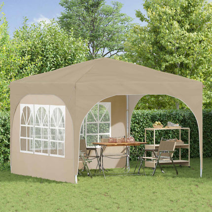 Pop-up Partytält 290 x 290 x 245 cm Gräddvit