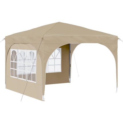 Pop-up Partytält 290 x 290 x 245 cm Gräddvit