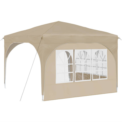 Pop-up Partytält 290 x 290 x 245 cm Gräddvit