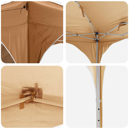 Pop-up Partytält 290 x 290 x 245 cm Beige