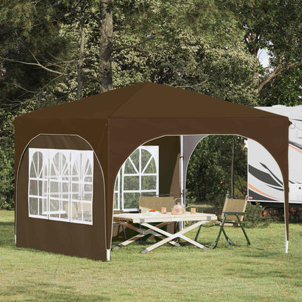 Pop-up Partytält 290 x 290 x 245 cm Taupe