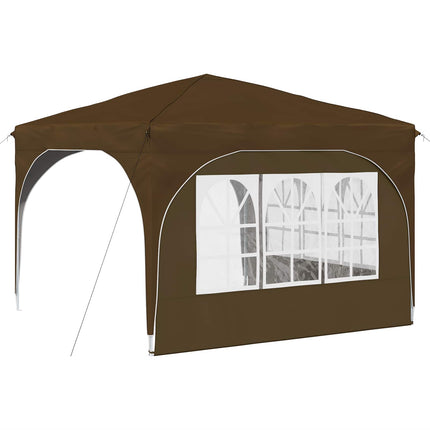 Pop-up Partytält 290 x 290 x 245 cm Taupe