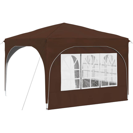 Pop-up Partytält 290 x 290 x 245 cm Brun