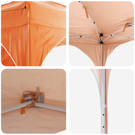Pop-up Partytält 290 x 290 x 245 cm Orange