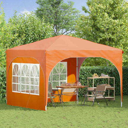 Pop-up Partytält 290 x 290 x 245 cm Orange