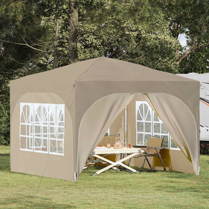 Pop-up Partytält 290 x 290 x 245 cm Gräddvit