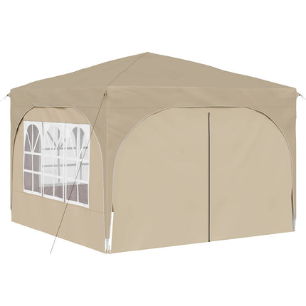 Pop-up Partytält 290 x 290 x 245 cm Gräddvit